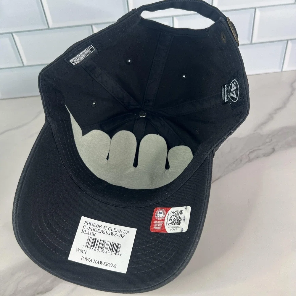 Iowa Hawkeyes‎ Hat Cap Strap Back Womens NCAA Football Script College - Picture 7 of 14